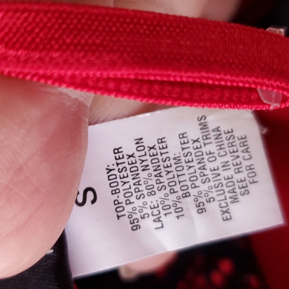 NWOT red and black Teddy Small - Picture 3 of 3